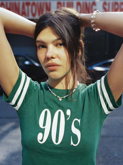 90's Green Graphic Tee