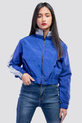 Blue Windbreaker jacket