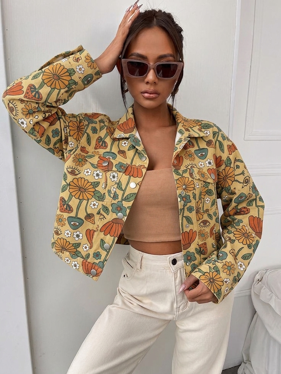 Shrooms Patterned Jacket