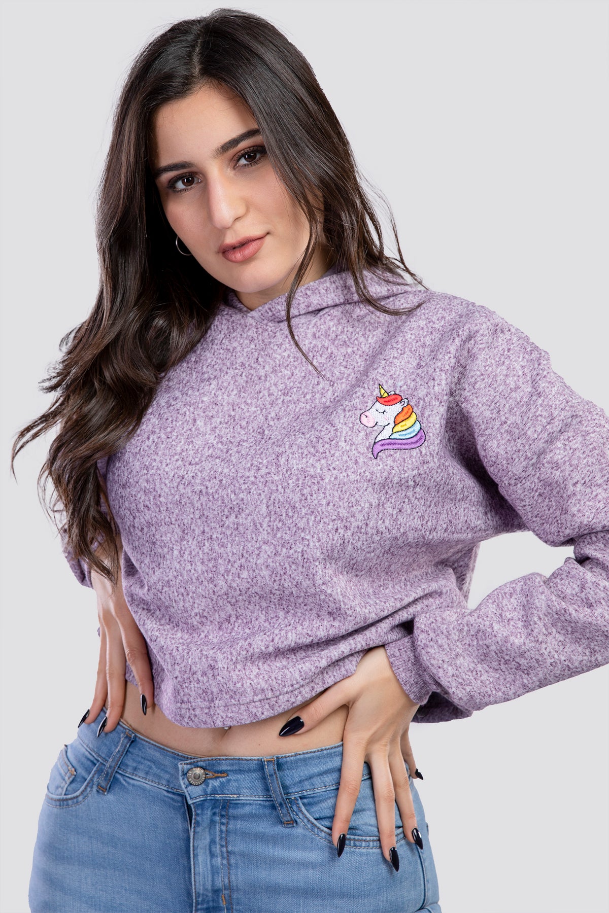 Purple unicorn hoodie