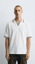 White Polo-Knit