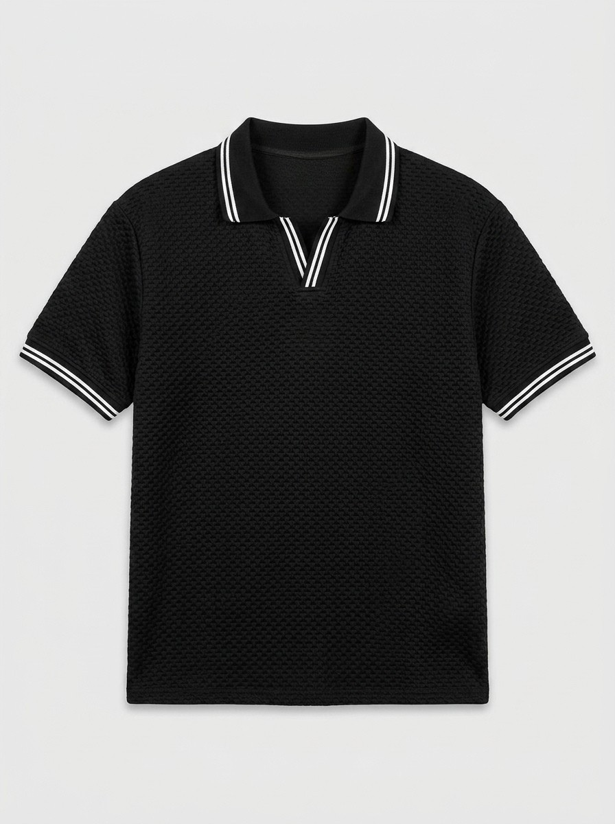 Black Polo-Knit