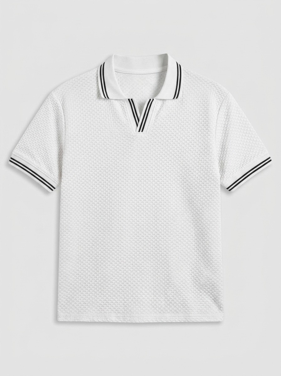 White Polo-Knit