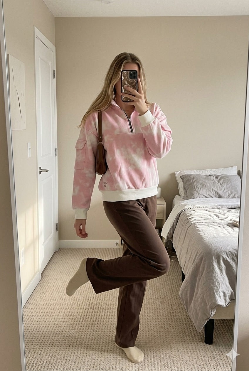 Blush Motion Quarter Zipper