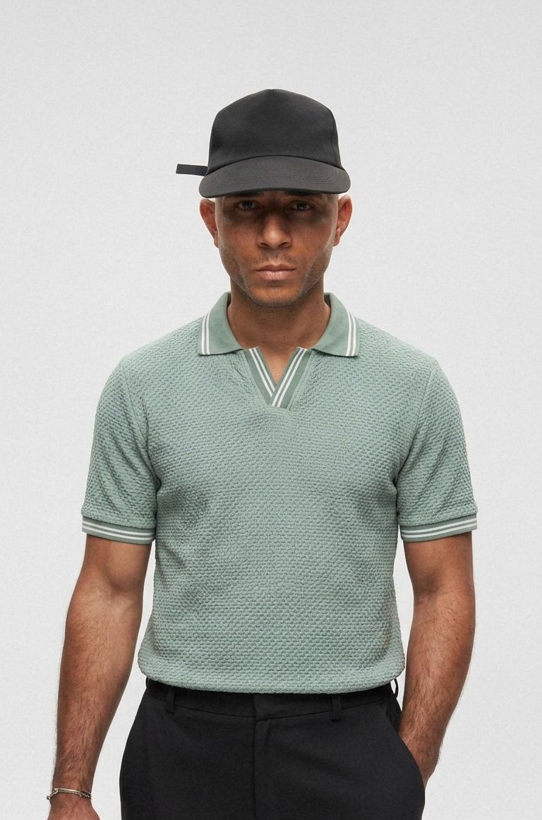 Mint Polo-Knit