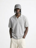Grey Polo-Knit