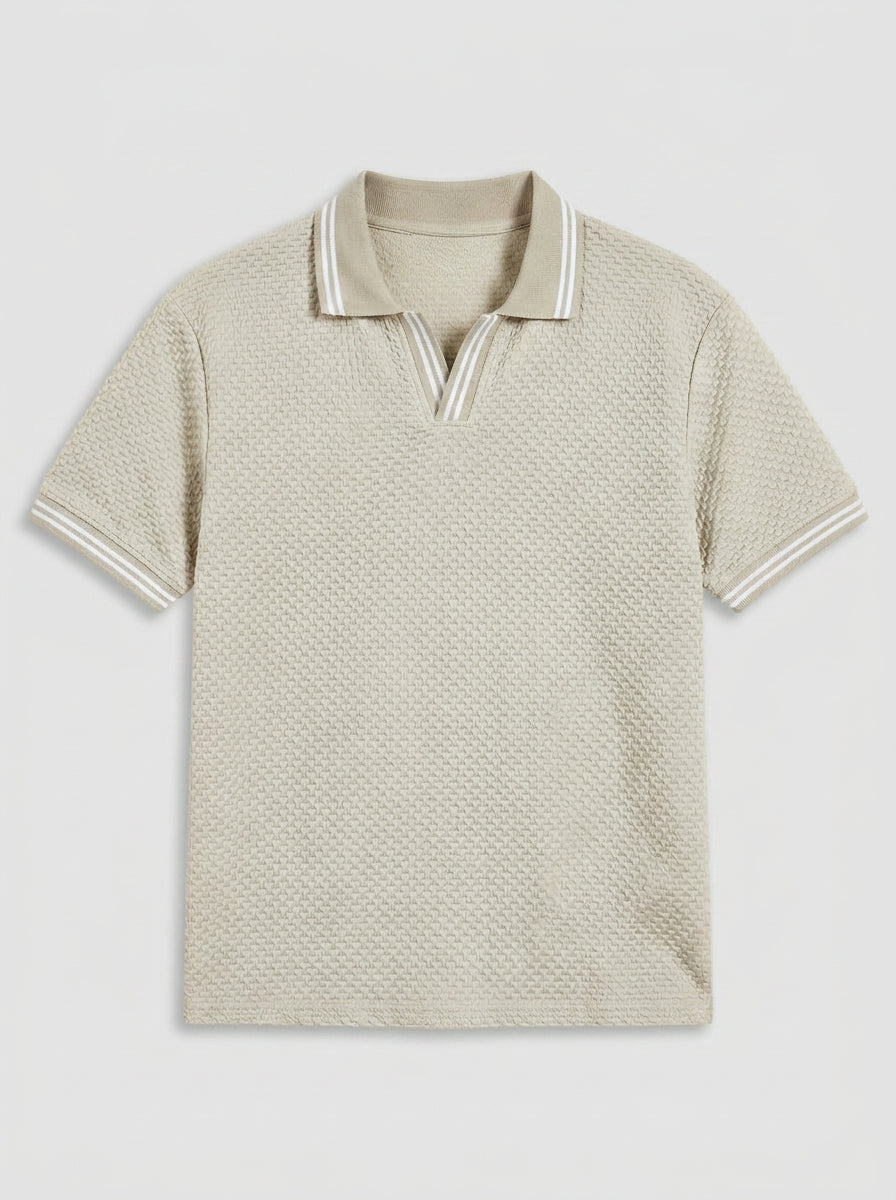 Beige Polo-Knit