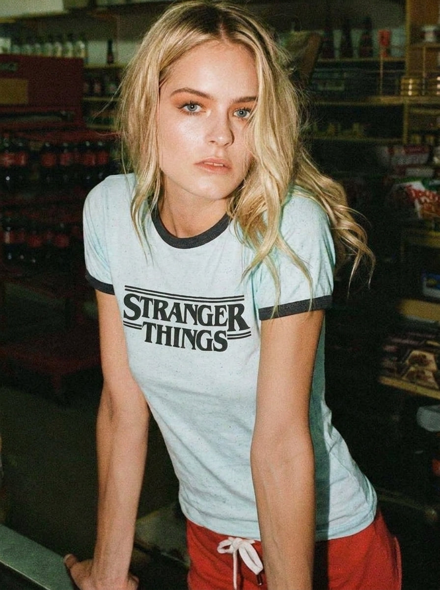 Stranger Things Babyblue Graphic Tee