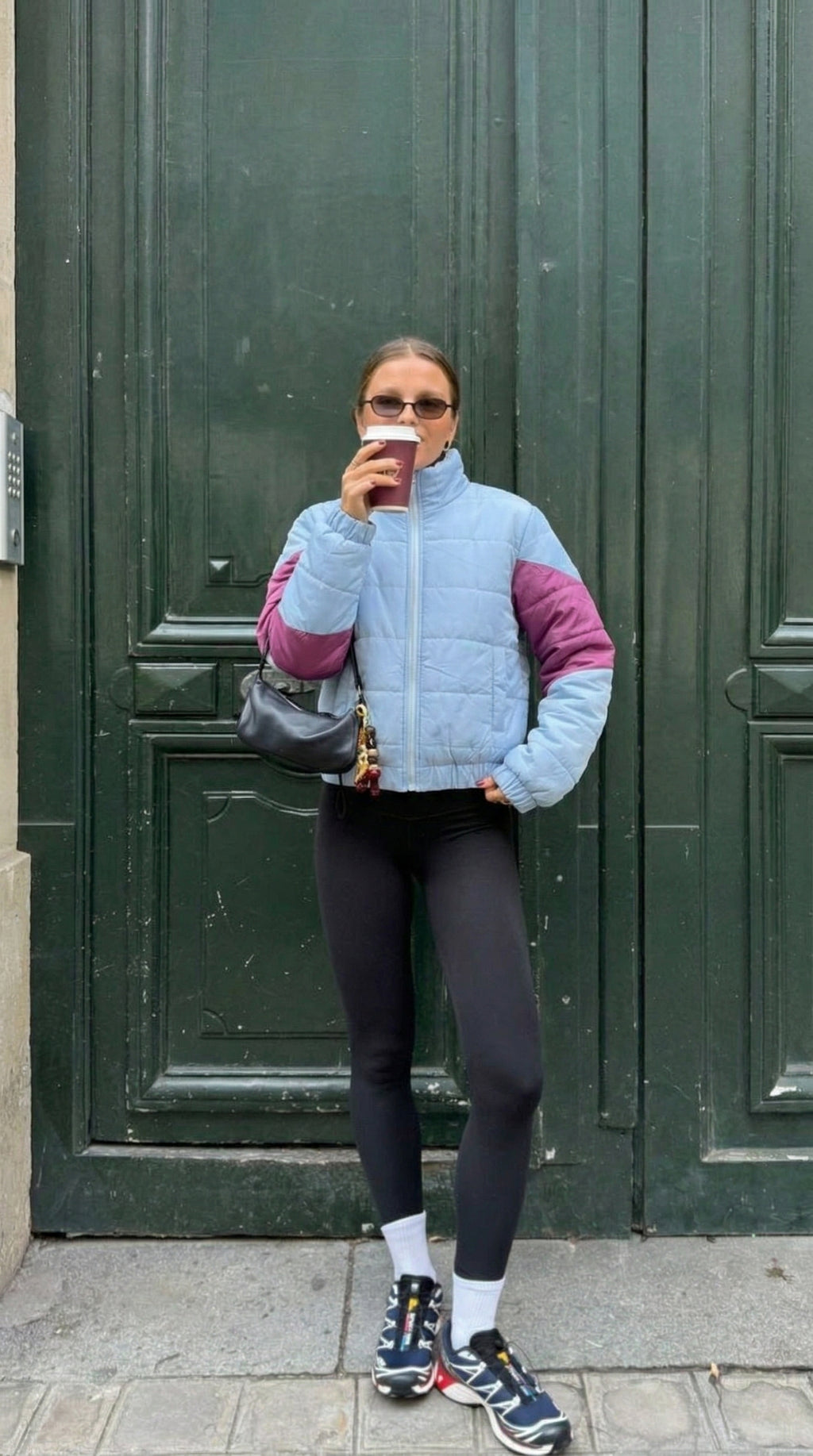 Baby-blue Sleeve puffer